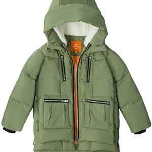 Orolay Kids Hooded Down Coat Girls Quilted Puffer Size 6-7